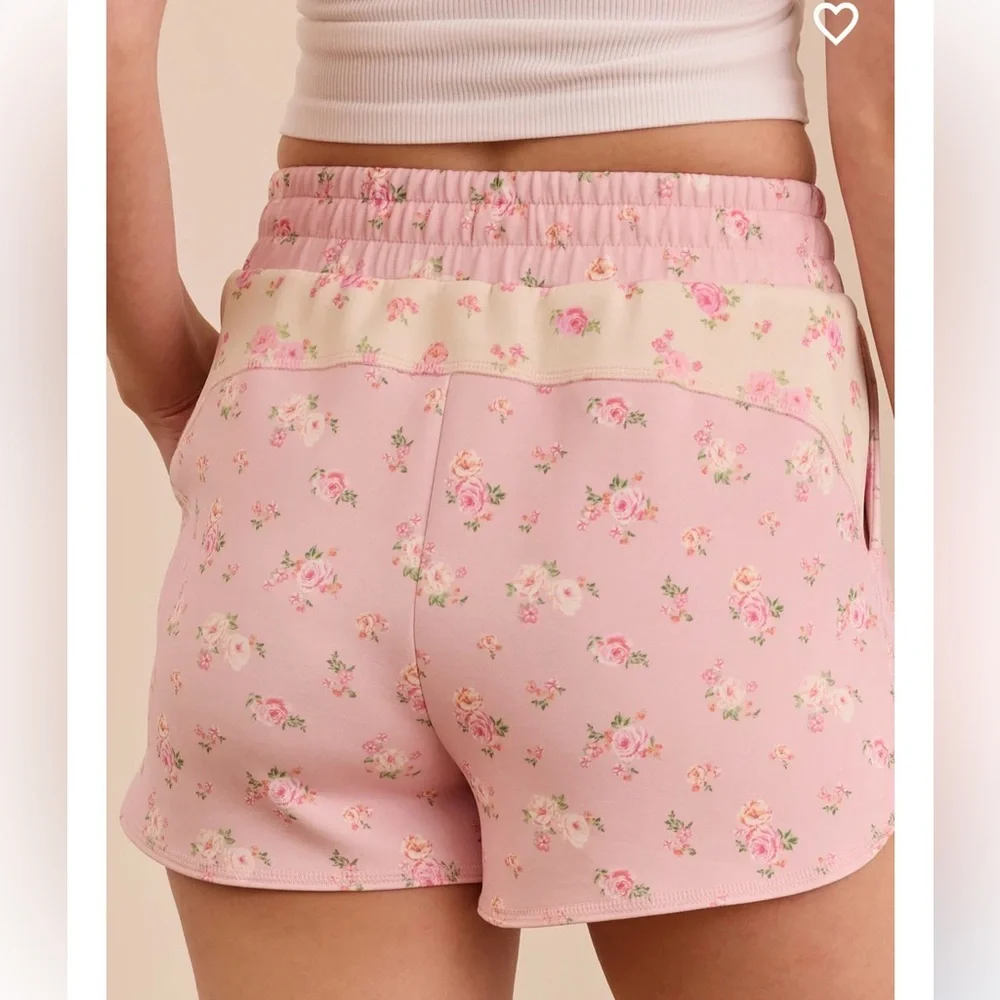 Altar’d State Supersoft Floral Colorblock Shorts |  NWT - Picture 3 of 5